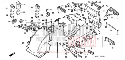 KOTFLUEGEL, HINTEN GL1500SEX de 1999